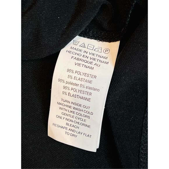 Michael Kors Basics Stretch Jersey LBD Black Sleeveless Dress size Small - Picture 5 of 9